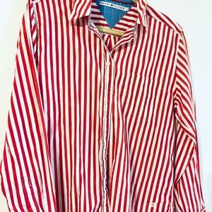 Tommy Hilfiger Red Striped Blouse